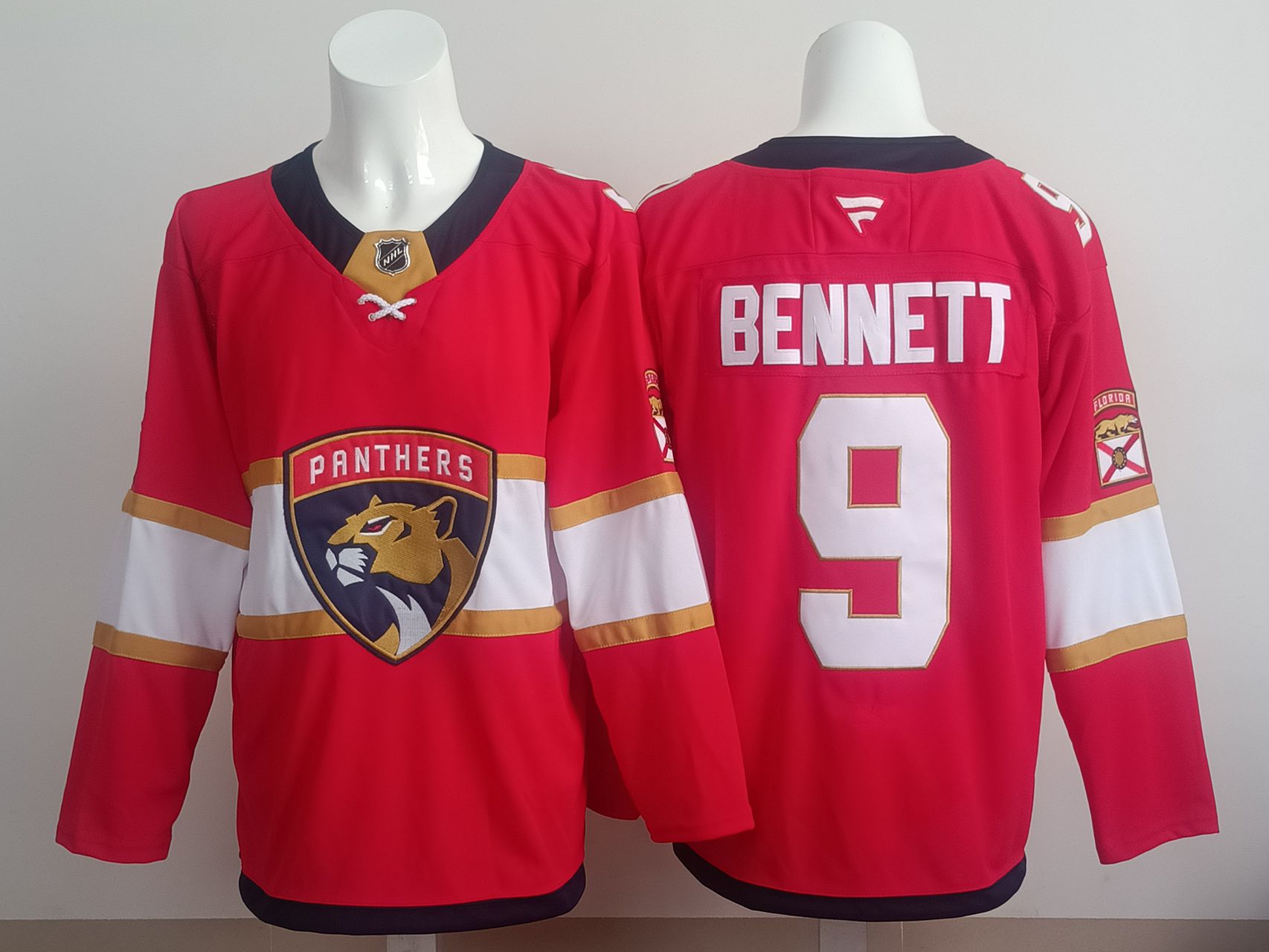 Men 2025 Florida Panthers #9 Bennett Red NHL Jersey style 01->florida panthers->NHL Jersey